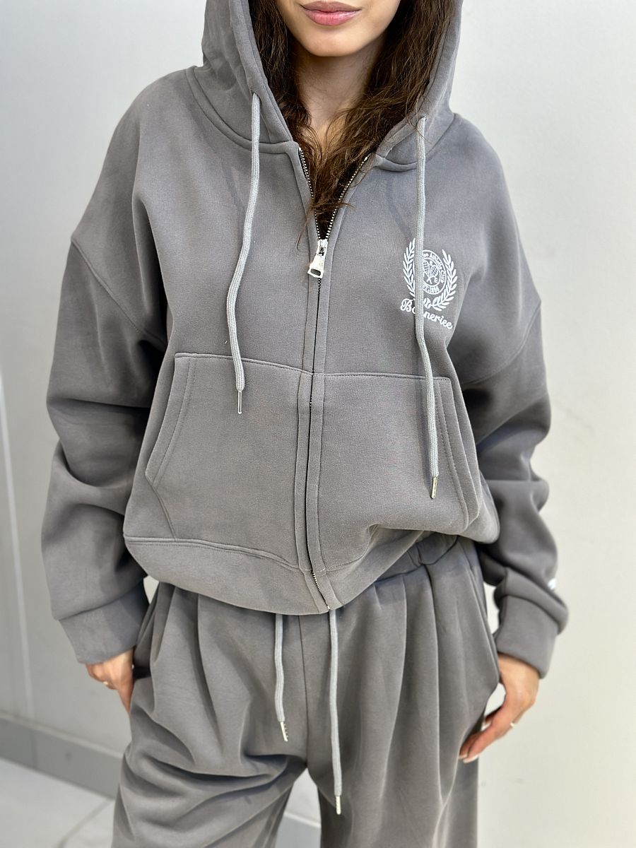 Костюм (7) 3288 худи брюки флис ВС